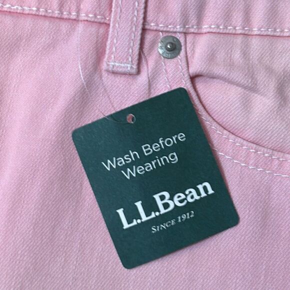 L.L. Bean NEW pink cropped jeans with fade effect & some stretch 16 Reg. - Picture 4 of 9